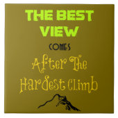 Inspirationsmotivierende Wander-Quote-Typografie Fliese (Vorderseite)