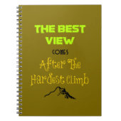 Inspirationsmotivierende Wander-Quote-Typografie Notizblock (Vorderseite)