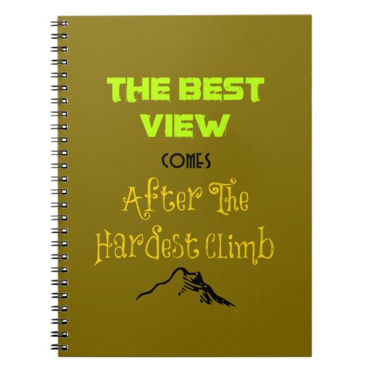 Inspirationsmotivierende Wander-Quote-Typografie Notizblock (Vorderseite)