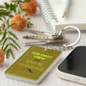 Inspirationsmotivierende Wander-Quote-Typografie Schlüsselanhänger (Vorderseite rechts)