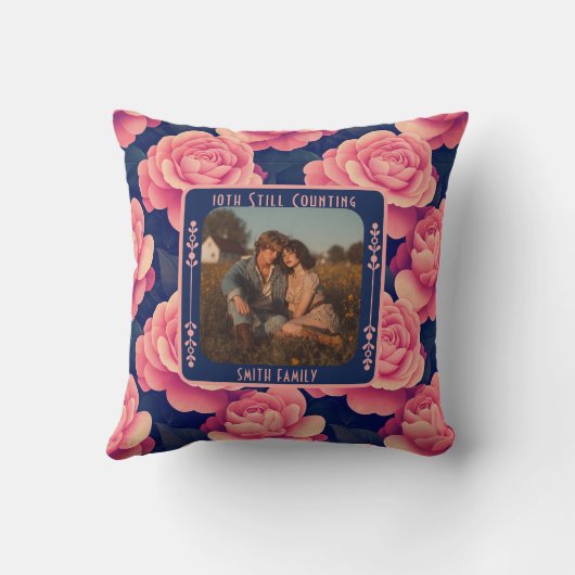 InspirationsMr. und Mrs. Wedding Throw Kissen (Rückseite)