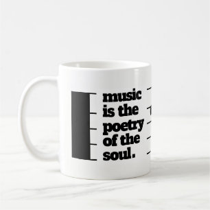 Inspirationsmusik ist die Poesie des Souls Kaffeetasse