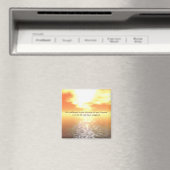 Inspirationsorangefarbener Sonnenuntergang über ei Magnet (In Situ (Geschirrspüler))