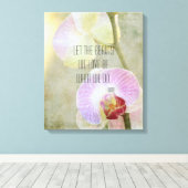 Inspirationsorchideen Leinwanddruck (Insitu (Holzboden))