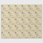 Inspirationspandemie Gedicht 1919 Geschenkpapier (Flach)