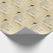 Inspirationspandemie Gedicht 1919 Geschenkpapier (Ecke)