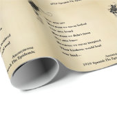 Inspirationspandemie Gedicht 1919 Geschenkpapier (Rolleneckpunkt)