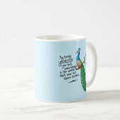 Inspirationspfau Kaffeetasse (VorderseiteRechts)