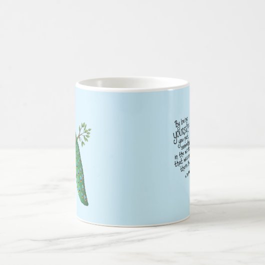 Inspirationspfau Kaffeetasse (Mittel)