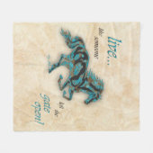 Inspirationspferd Fleecedecke (Vorderseite (Horizontal))