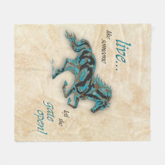 Inspirationspferd Fleecedecke (Vorderseite (Horizontal))