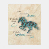 Inspirationspferd Fleecedecke (Vorderseite)