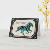 InspirationsPferd Karte (Gelbe Blume)