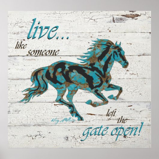 Inspirationspferd Poster (Vorne)