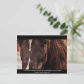 InspirationsPferdepostkarte Postkarte (Stehend Vorderseite)
