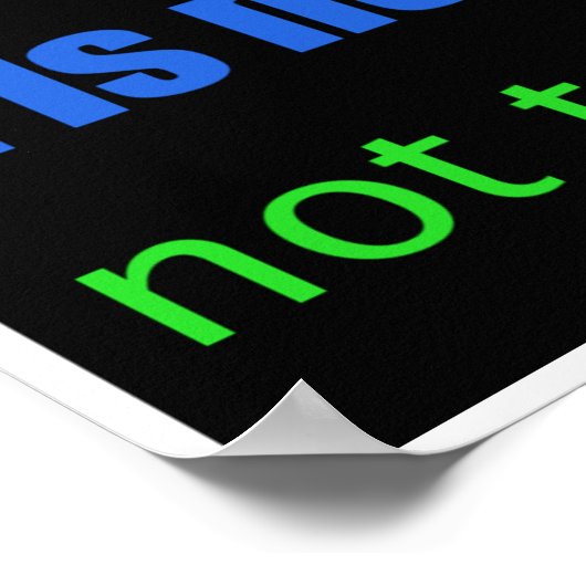 Inspirationspflege-Poster Poster (Ecke)