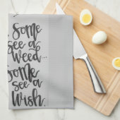 Inspirationsphrase mit einem Kronleuchter/Wunsch Geschirrtuch (Viertel Falte)