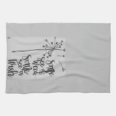 Inspirationsphrase mit einem Kronleuchter/Wunsch Geschirrtuch (Horizontal)