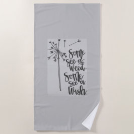 Inspirationsphrase mit einem Kronleuchter/Wunsch Strandtuch
