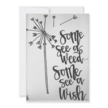 Inspirationsphrase - Unkraut - Wunschkarte