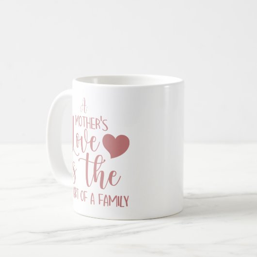 Inspirationspink a Mütter Liebe Kaffeetasse (Vorderseite Links)