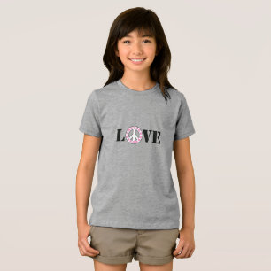 Inspirationspinrote Liebe Friedenshöre Tri-Blend Shirt