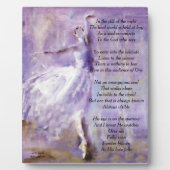 Inspirationsplatte mit Tänzer Fotoplatte (Vorderseite)