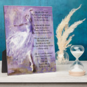 Inspirationsplatte mit Tänzer Fotoplatte (Seite)