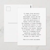 Inspirationspokarten, inspirierend Zitat Postkarte (Vorne/Hinten)