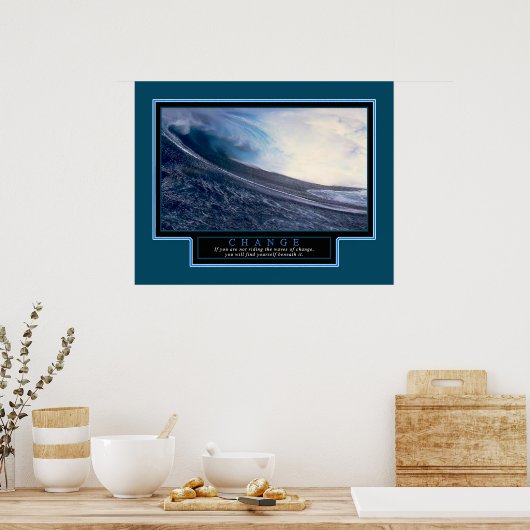 Inspirationspopster "Change" 22x28 Poster (Küche)