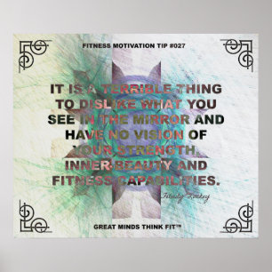 Inspirationspopster für Fitness Zitat #027 Poster