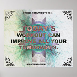 Inspirationspopster für Fitness, Zitat #048 Poster