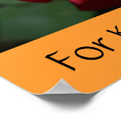 Inspirationspopster Rose Gute Worte Poster (Ecke)