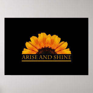 Inspirationspositive Meldungssonne Poster