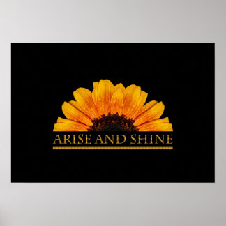 Inspirationspositive Meldungssonne Poster