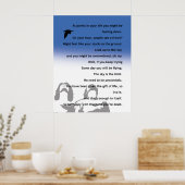 Inspirationsposter - Originalgedicht Poster (Küche)