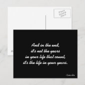 Inspirationspostkarte Postkarte (Vorne/Hinten)
