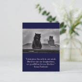 Inspirationspostkarte: Vorstellungskraft Postkarte (Stehend Vorderseite)