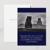 Inspirationspostkarte: Vorstellungskraft Postkarte (Vorne/Hinten)