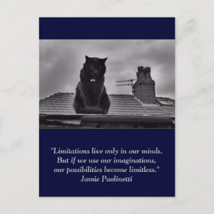 Inspirationspostkarte: Vorstellungskraft Postkarte