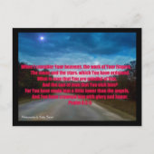 Inspirationspostkarten Postkarte (Vorderseite)