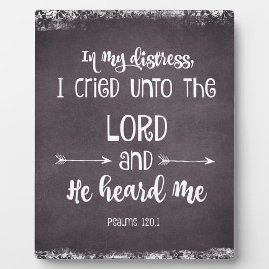 Inspirationspsalmen Bibelverse Fotoplatte (Vorderseite)