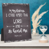 Inspirationspsalmen Bibelverse Fotoplatte (Seite)