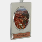 Inspirationspunkt am Bryce Canyon I Banner-Ornament Silber (Rechts)