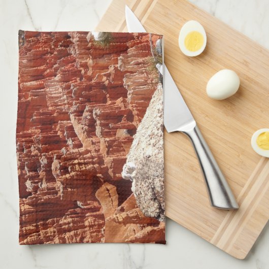 Inspirationspunkt am Bryce Canyon I Geschirrtuch (Viertel Falte)
