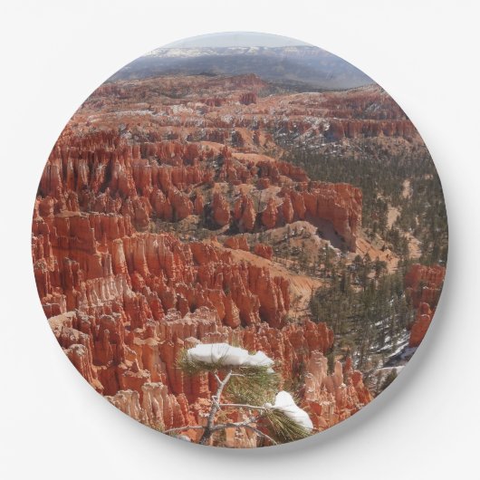 Inspirationspunkt am Bryce Canyon I Pappteller (Vorderseite)