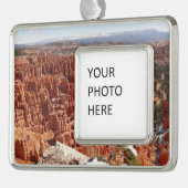 Inspirationspunkt am Bryce Canyon I Rahmen-Ornament Silber (Links)