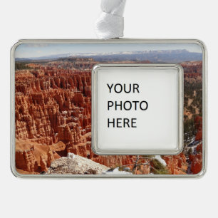 Inspirationspunkt am Bryce Canyon I Rahmen-Ornament Silber