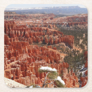 Inspirationspunkt am Bryce Canyon I Rechteckiger Pappuntersetzer