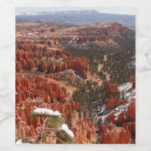 Inspirationspunkt am Bryce Canyon I Weinetikett (Einzelnes Label)